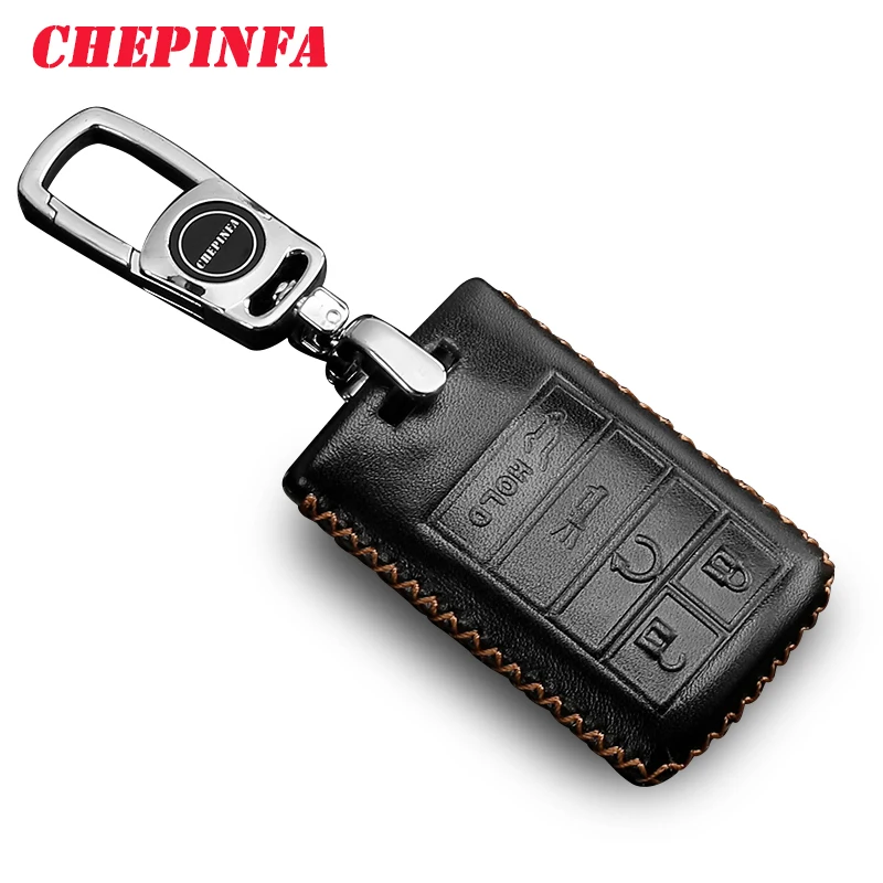 

Leather Car Key Case Cover For Cadillac ESV Escalade CTS XTS SRX ATS 2015 2016 2017 2018 CT5 XT5 XT6 Accessories