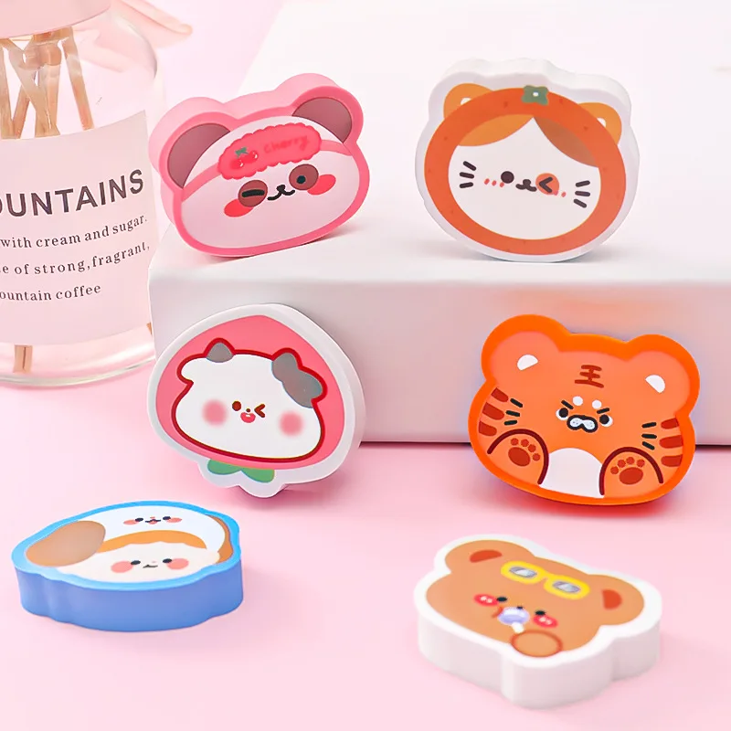 

Cute Erasers for Kids Kawaii Stationery Creativity Anime Earaser for Girls Boys School Supplies Japan Korea Stationery Wholesale