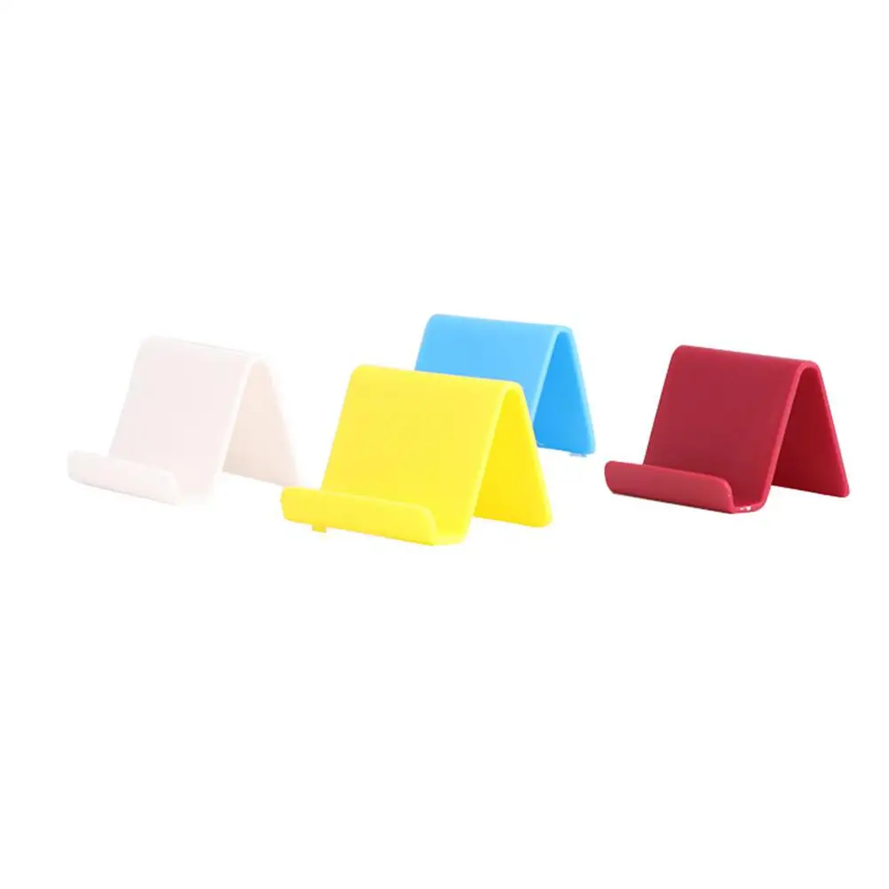 GloryStar Candy Color Tabletop Phone Holder Kitchen Organizer Random Business Card Mobile Stand Household |