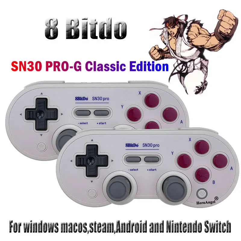 

8Bitdo SF30Pro/SN30 Pro 2.4G USB Wireless Support-Bluetooth Gamepad for Nintend Switch/Windows/macOS/Android Rumble vibration