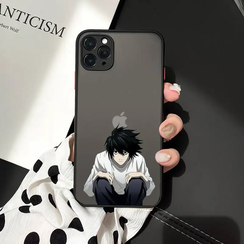 

Death Note Anime Ryuk kira Phone Case matte transparent For iphone 7 8 11 12 plus mini x xs xr pro max cover