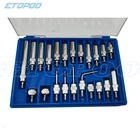 Набор циферблатных индикаторов, 22 шт., резьбовой наконечник M2, 5 и 4-48, для циферблата и тестовых индикаторов, набор стальных циферблатов