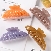 large head clip all match hair accessories female japanese and korean ponytail clip bifurcated claw clip temperament grip clip