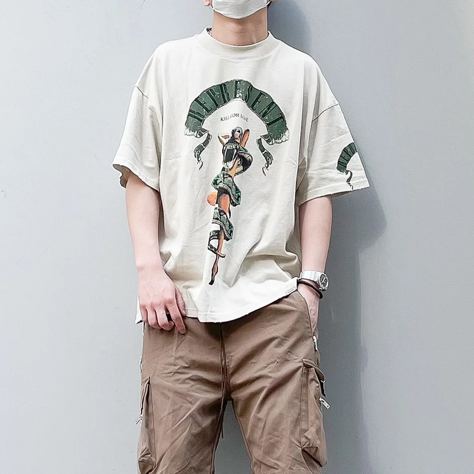 

Футболка Мужская/женская оверсайз с коротким рукавом и графическим принтом