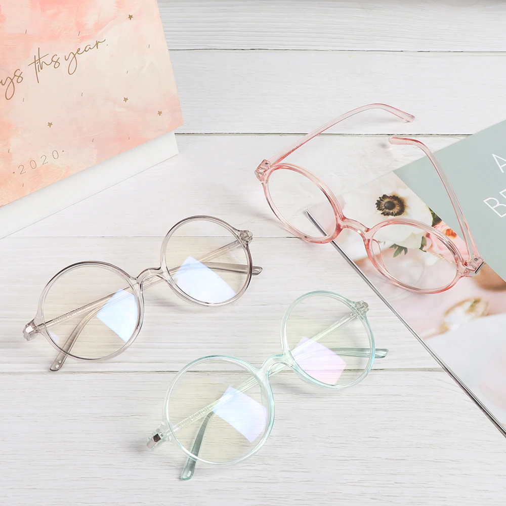 Классические винтажные ультралегкие круглые очки оправа для очков с защитой от