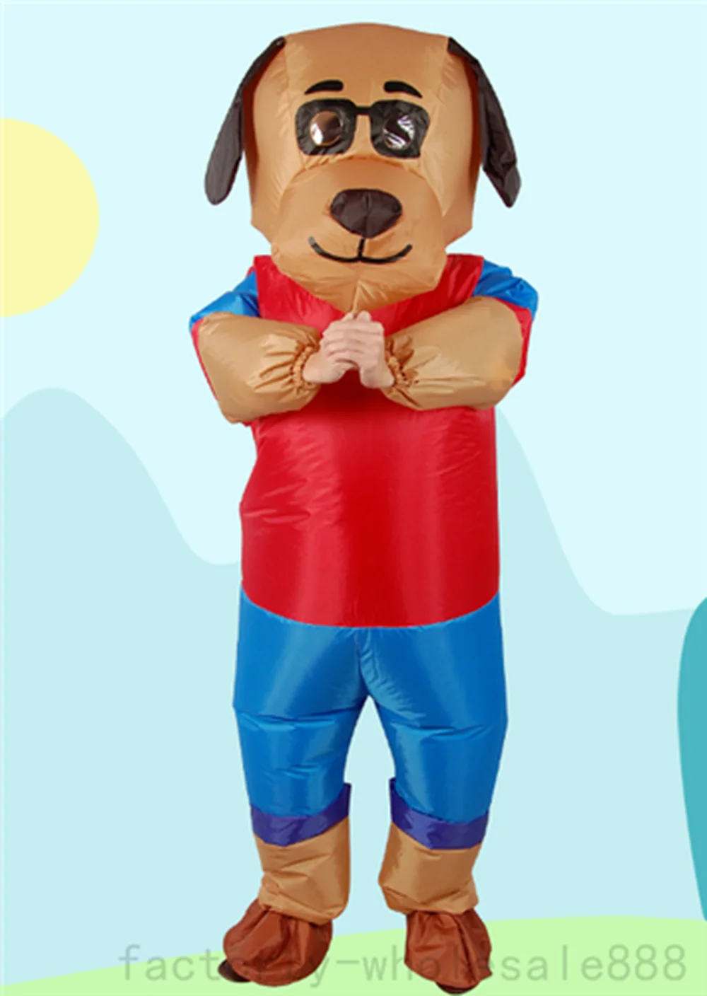 New Halloween Inflatable Dog Mascot Costume Suits Cosplay Party Dress Outfits Clothing Advertising Carnival Christmas Adults |