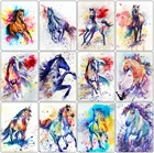 Алмазная вышивка AZQSD, алмазная вышивка, лошади мозаика стразы, алмазная живопись, наборы для вышивки крестиком ручной работы, домашний декор, подарок