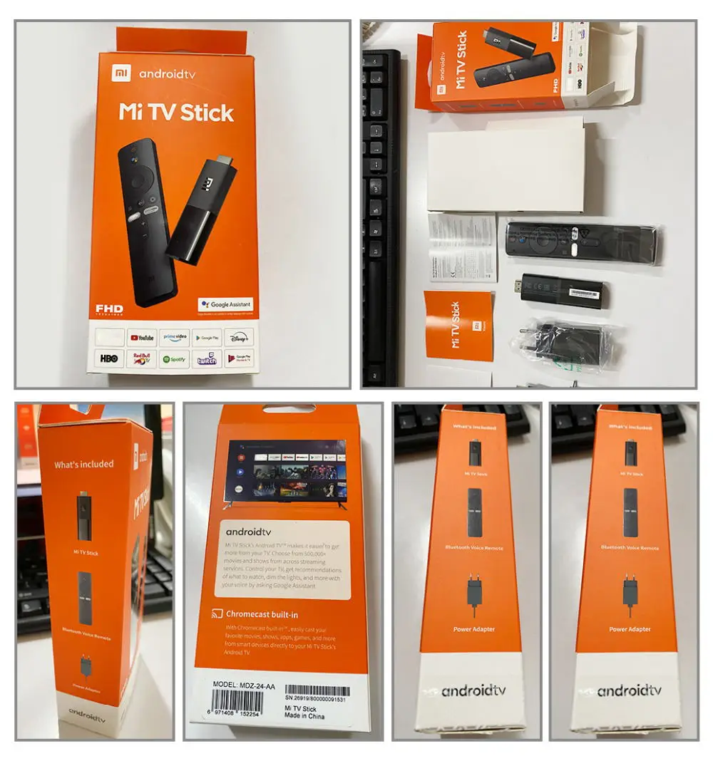 ТВ-приставка Xiaomi Mi TV Stick Android 9 0 4 ядра 1080P 1 + 8 Гб | Электроника