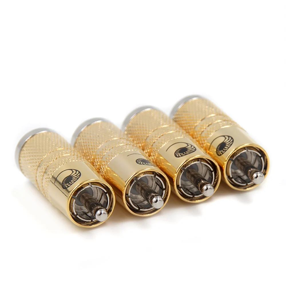 Hifi посеребренный штекер для карты SRCA RCA Штекерный соединительный кабель