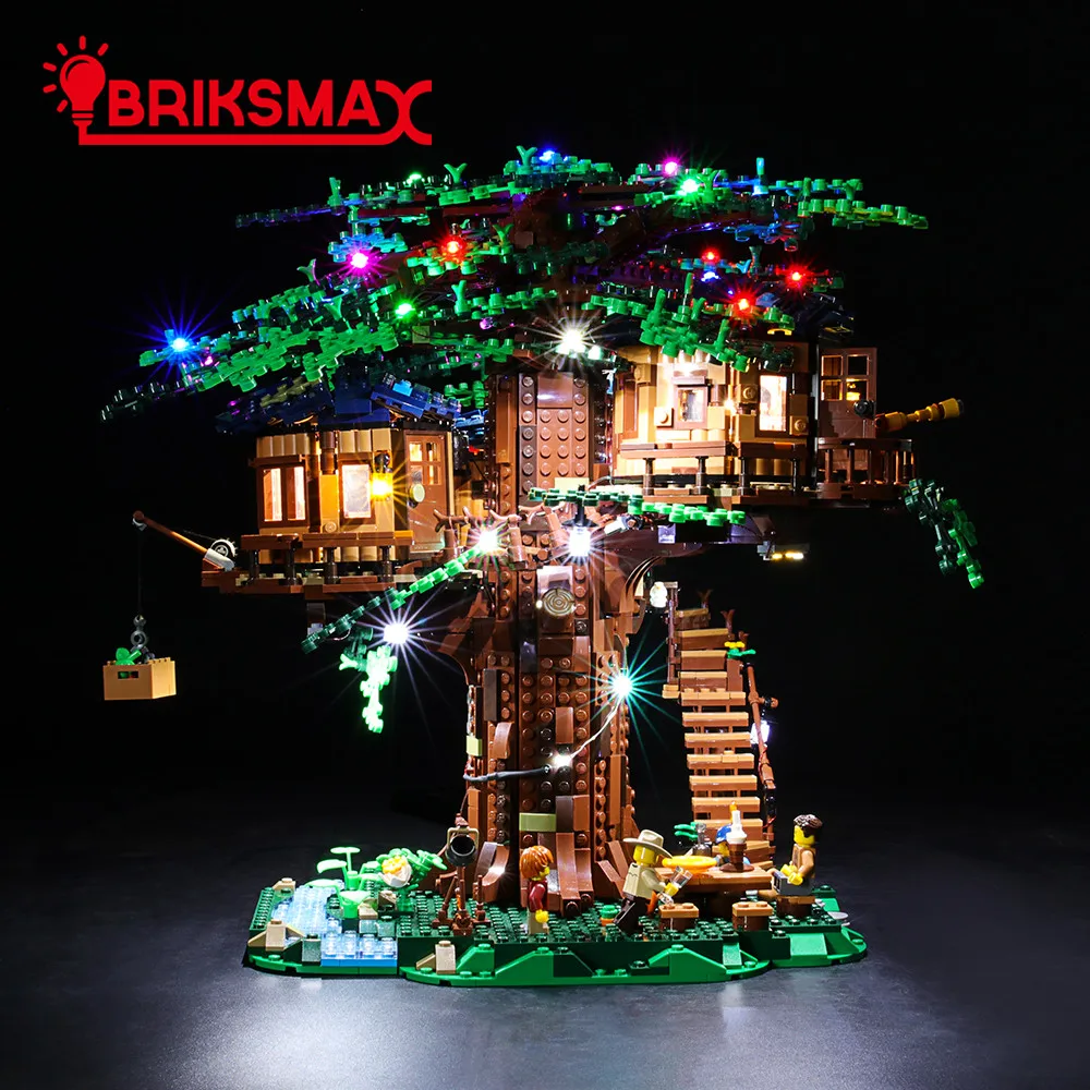 Комплект для светодиодсветильник Ки BriksMax деревьев серии 21318 Ideas (Весенняя