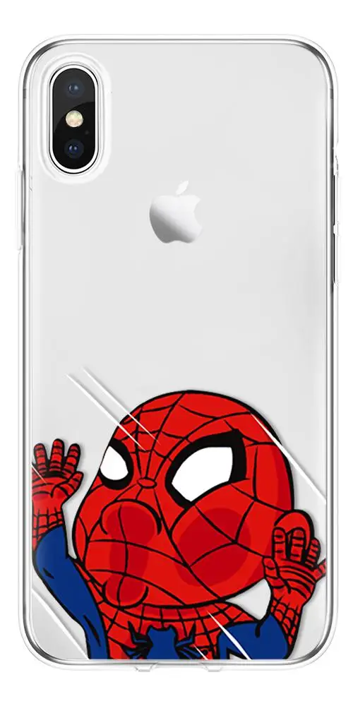 ZL-ZZX Чехол для iPhone 7 8 Plus, милый мультяшный комикс для iPhone 11 Pro MAX 5 5S SE 6 6S XR XS Max, мягкий чехол из ТПУ для iPhone X, чехол - Цвет: ZL-ZZX