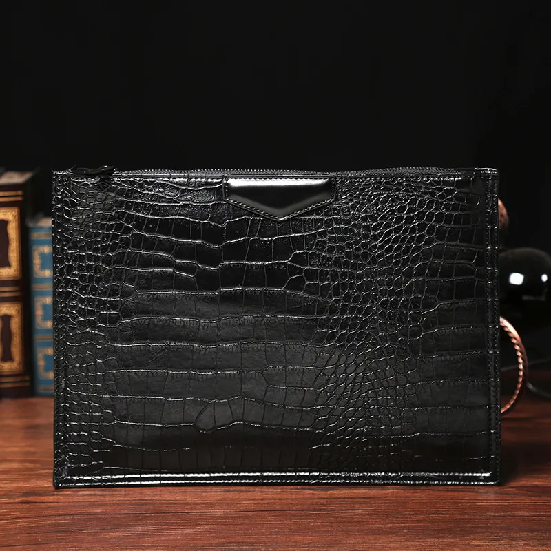 2020 New Leather bag Business Men Crocodile Leather Laptop Tote Briefcases bags Shoulder Handbag Men's Messenger Bags