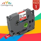 1 шт.; Одежда для брата tz435 12 мм ламинирование запечатанных лент белого цвета на каждый день красные кассета картриджа ленты для Brother P-touch PT-H110 этикетировщик