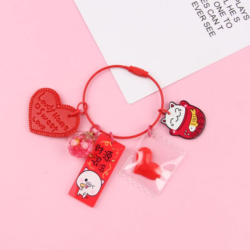 Dreamy цветные акриловые бусины стеклянный шар брелок кольцо кулон ручной работы DIY