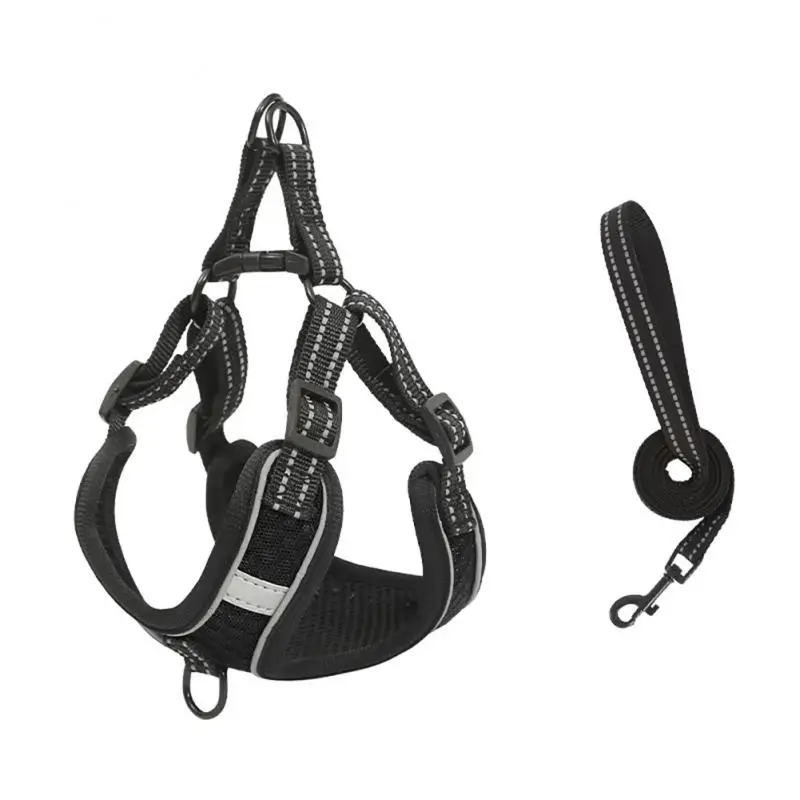 

Dog Harness Cat Harness Dogs Leashs Training Soft Mesh Chest Strap Supplies Adjustable Outdoor Walking Cat Lead For Dog And Cats