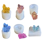 Моделирование оригинальный камень кристалл кластера, эпоксидная смола, форма силиконовая форма сделай сам ремесла кулон ювелирные изделия делая инструменты машина для производства мыла