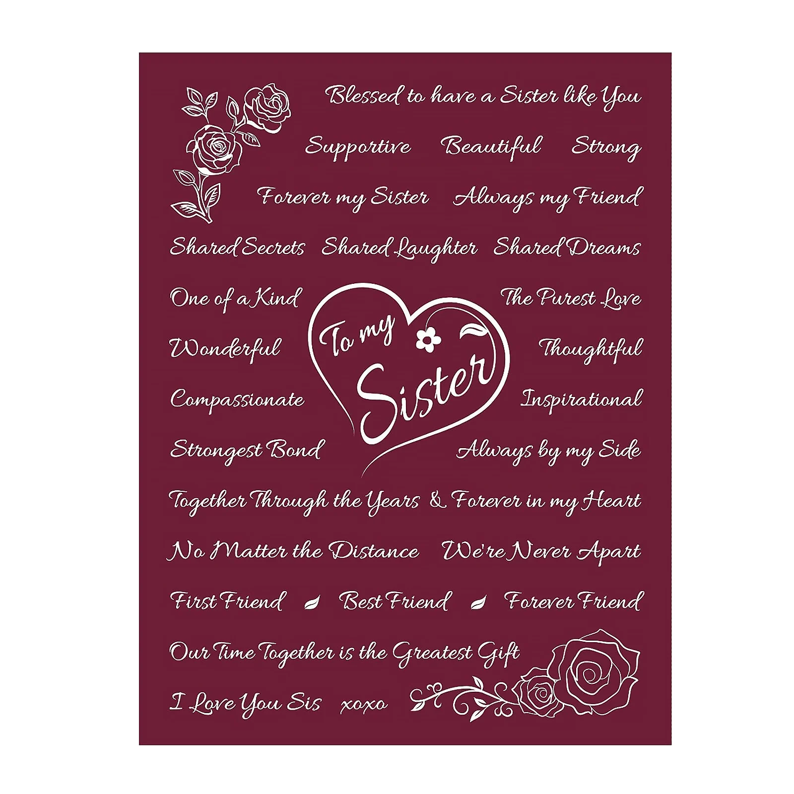 

Одеяло подарок для сестры, уютные пляжные теплые одеяла, подарки на день рождения для сестры, подарки на день рождения, 3D Фланелевое теплое о...