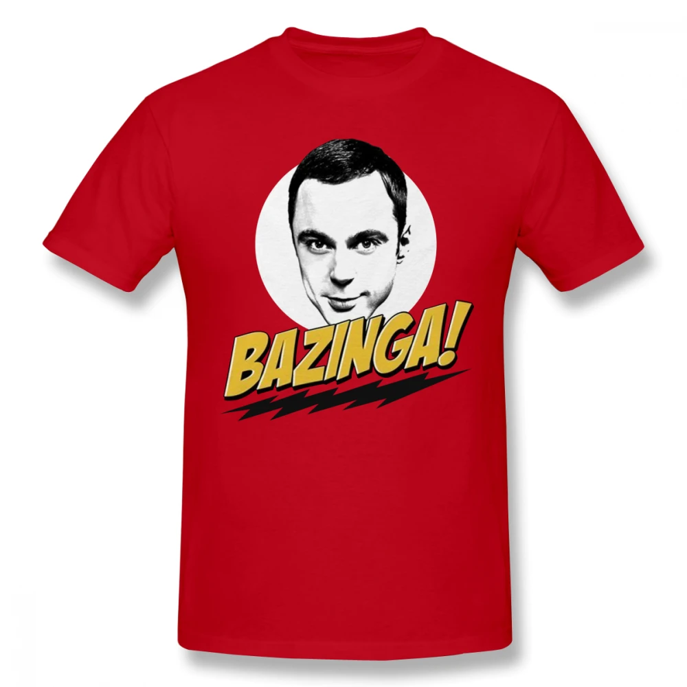 Шелдон Купер футболка Bazinga для мужчин плюс размер пользовательская команда |