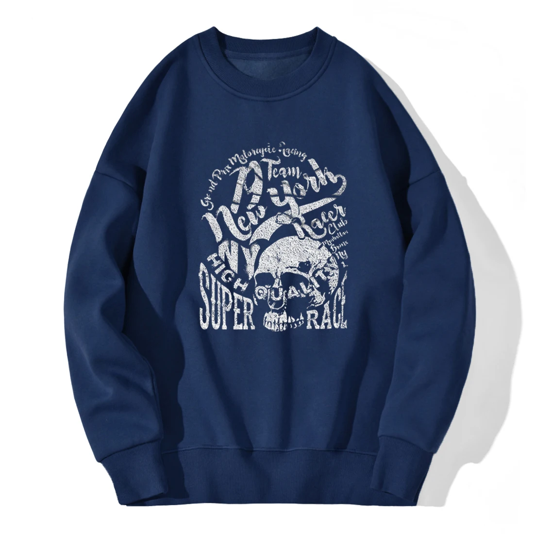 

Зимние флисовые толстовки с забавным дизайном, мужские спортивные костюмы с длинным рукавом и круглым вырезом, удобная повседневная свобод...