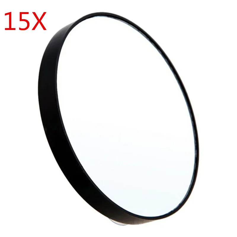 15X magnifying 5X 10X 15X увеличительное зеркало для ванной прыщи поры с двумя присосками инструменты для макияжа Круглый HD косметическое зеркало - Цвет: 15X magnifying