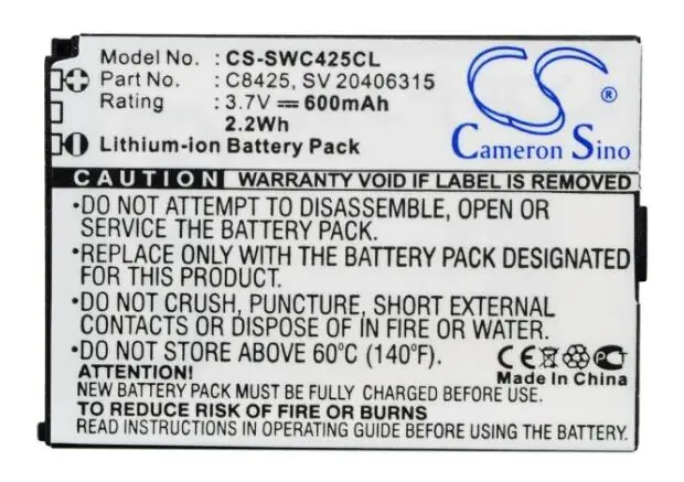 Аккумулятор cameron sino для SWISSVOICE eSense 600 C8425 SV 20406288 20406315 мАч|Аккумуляторы мобильных