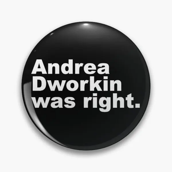 

Мягкая Белая заколка с пуговицами Andrea Dworkin Was Right подарок Креативный любимый Забавный мультяшный воротник декор модная металлическая шляпа ...