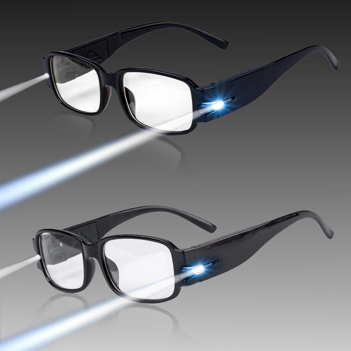 Мужские/женские очки для чтения в оправе светодиодный светильник спальни