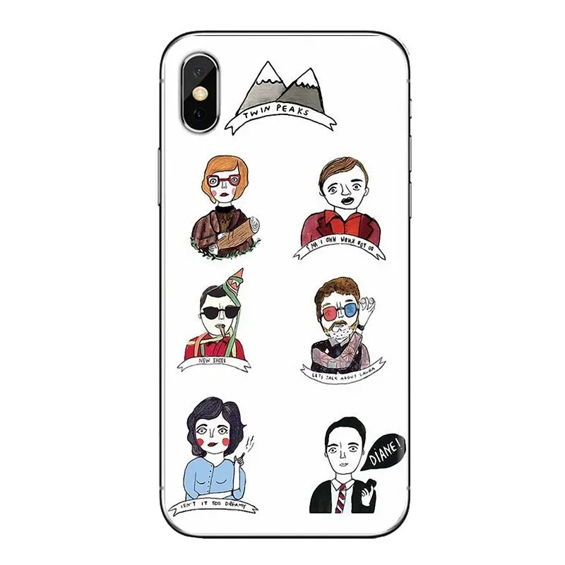 For Samsung Galaxy S3 S4 S5 Mini S6 S7 Edge S8 S9 S10 Plus Note 3 4 5 8 9 Welcome To Twin Peaks Soft Transparent Shell Covers |