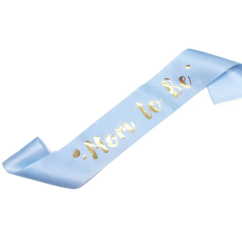 blue sash Mom To Be Тиара повязка на голову для вечеринки будущей матери, для мальчиков и девочек Пол раскрыть вечерние объявление беременности украшения идей расходные материалы - Цвет: blue sash