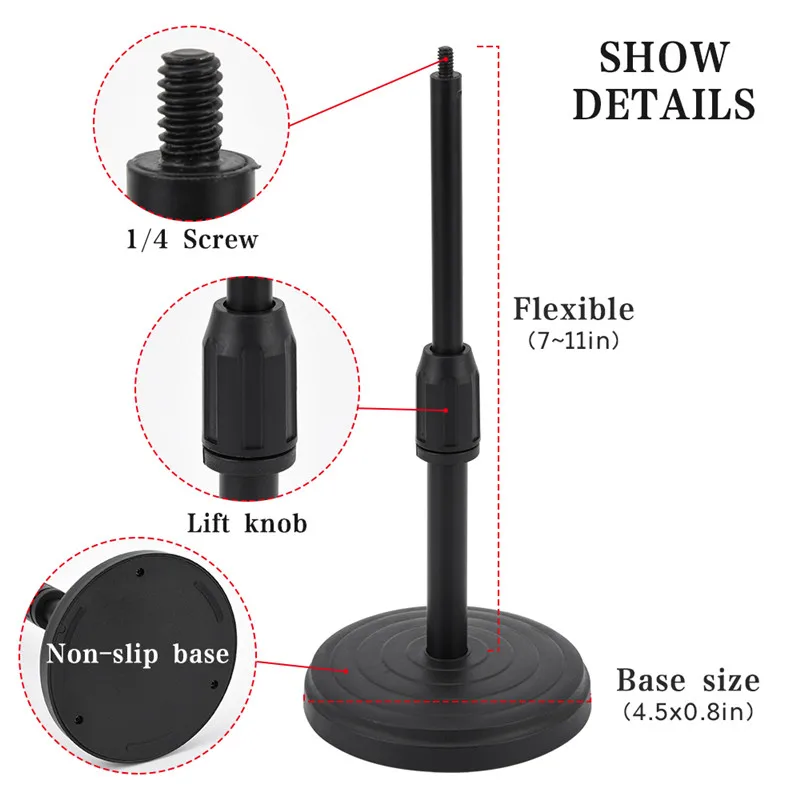 Многофункциональный подъемный держатель для телефона штатив микрофона