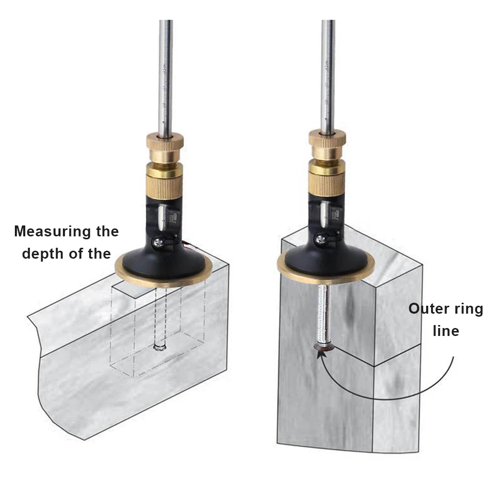 

Wheel Marking Depth Gauge Wood Scriber Woodworking Measuring Ruler Line Drawing Tools Blade Parallel Marking Scribing Gauge