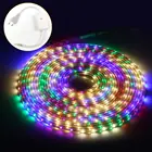 Водонепроницаемая светодиодная лента 220 В 2835 с вилкой европейского стандарта, уличный декор, светильник ная Диодная лента, RGB Светодиодная лента для сада