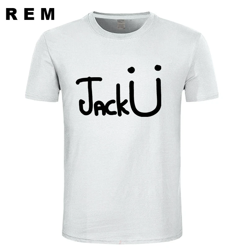 Jack U T Shirt Men New Summer Fashion shirts Diplo Hipster Short Sleeve Cotton Hip Hop T-shirts | Мужская одежда