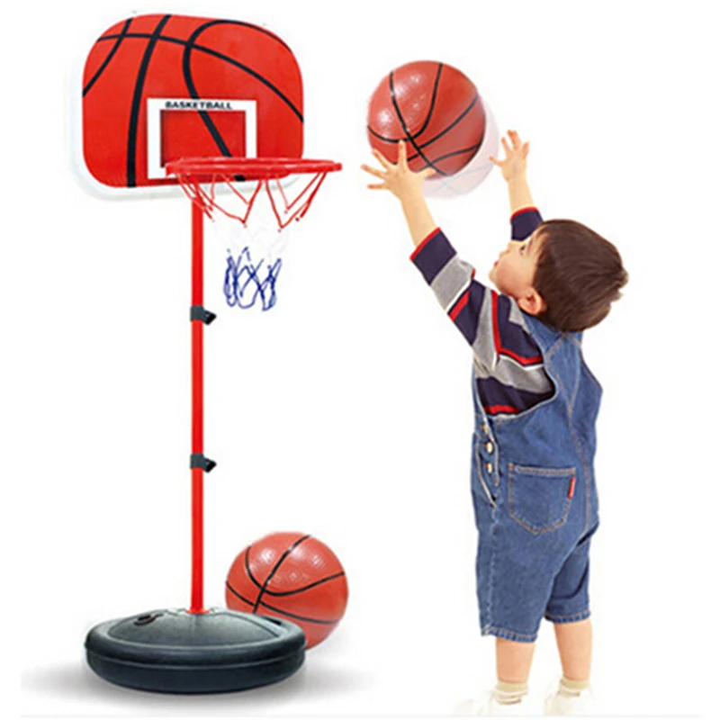 

63-165CM Basketball Stands Height Adjustable Kids Basketball Goal Hoop Toy Set Basketball for Boys Training Practice Accessories