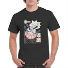 Футболка Daruma Yokai мужская с принтом, 100% хлопок, повседневная одежда с круглым вырезом, топ с коротким рукавом, идеи для лета