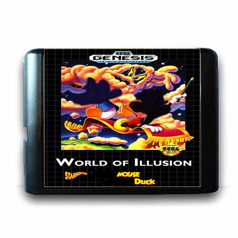 Игровая карта World Of Illusion в Starring Mouse &amp Duck 16 бит Sega MD Mega Drive консоль для видеоигр Genesis |