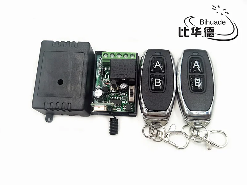 12V 1CH 10A Relay Receiver and 2 channel 433 Mhz Remote For Water pump 433Mhz Universal Wireless RF Control Switch | Электроника