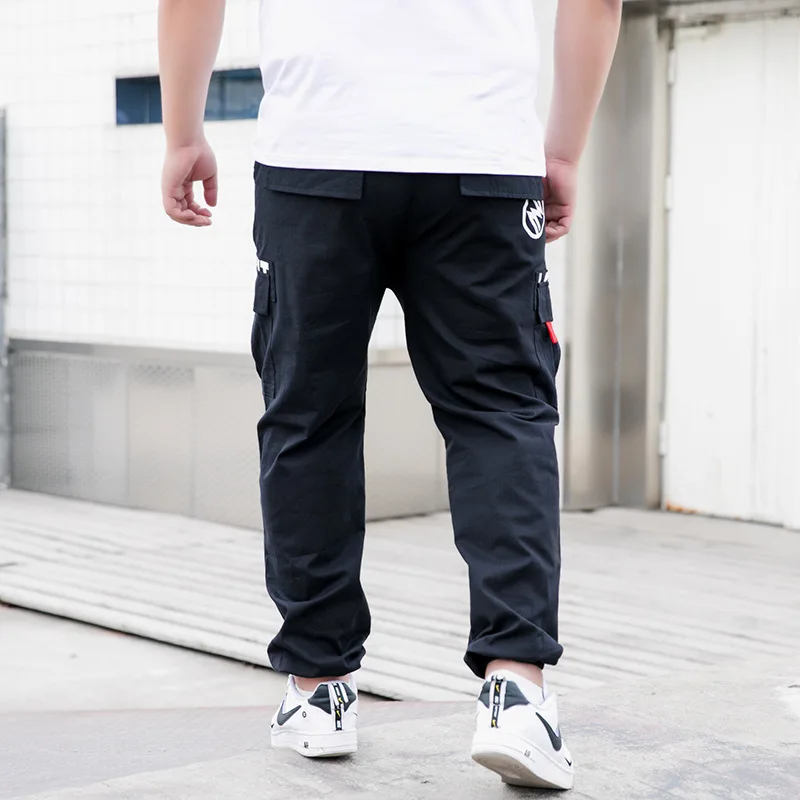 Спортивные штаны 9XL летние мужские брюки-карго весна-лето свободные прямые брюки