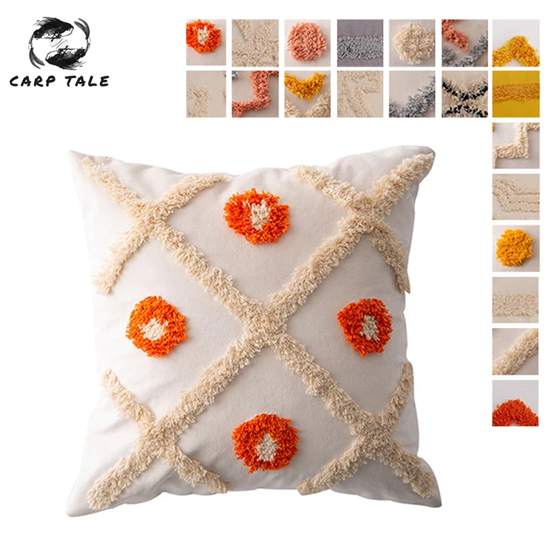 Декоративная наволочка для подушки домашний декор кровати бежевые наволочки