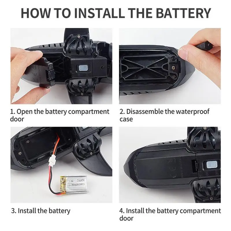 Водонепроницаемая радиоуправляемая рыба-Акула с камерой игрушка дистанционным