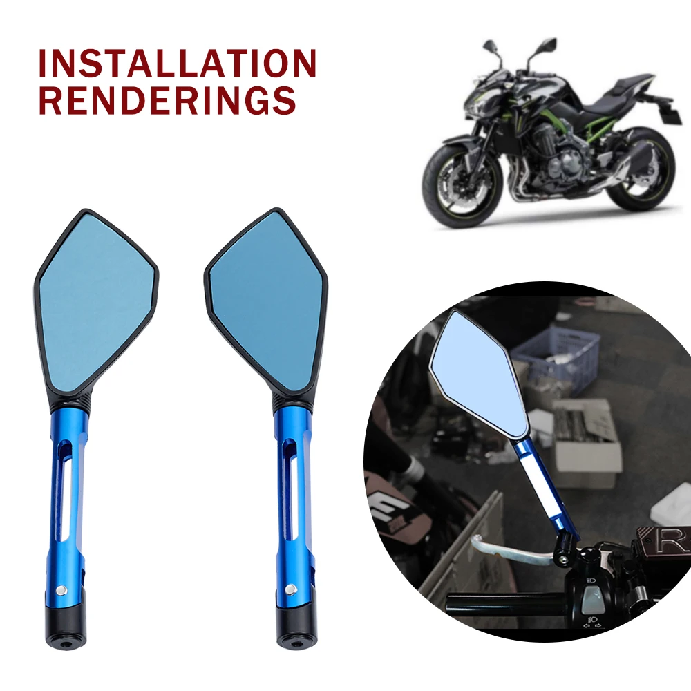 Для KAWASAKI Z900 Z750 Z1000 Z800 NINJA 250 650 ER-6N аксессуары для мотоциклов боковые зеркала