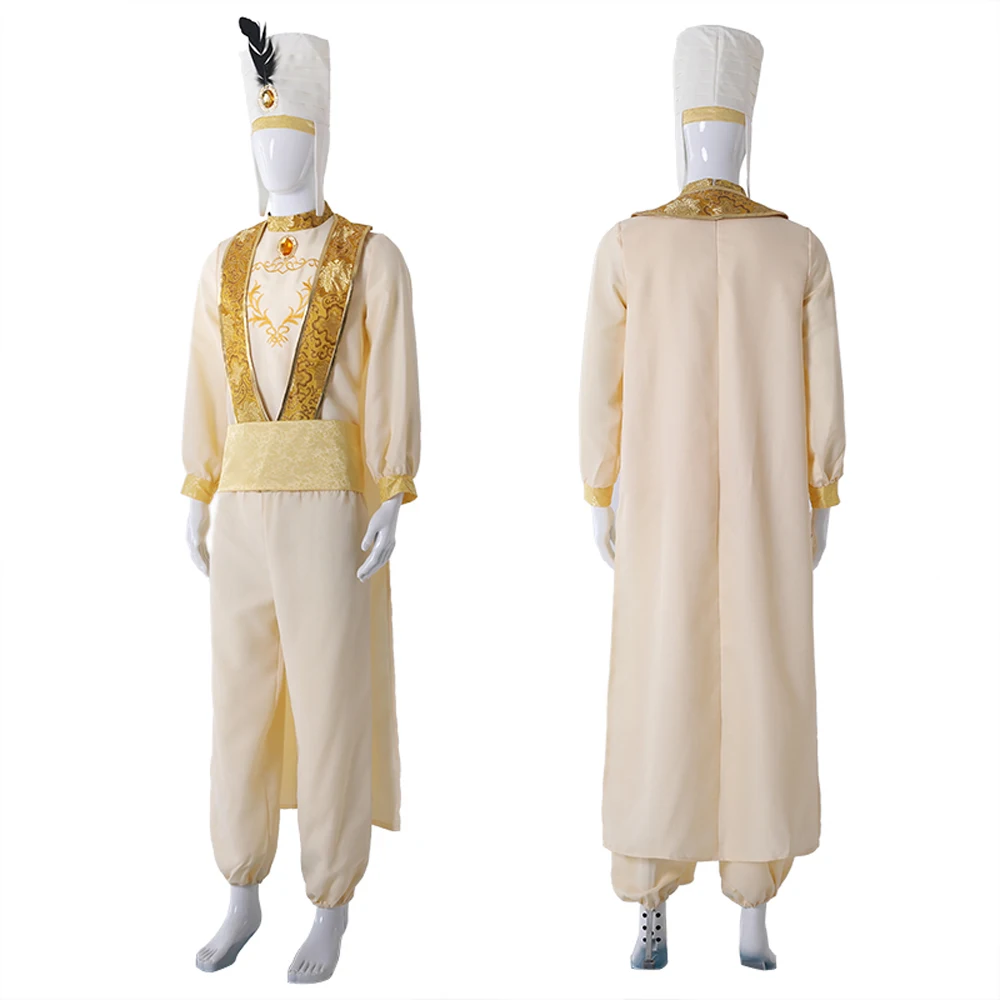 2019 Prince Aladdin Cosplay Costume Magic Lamp Halloween Carnival Adult Anime Party Performance Men Adam Uniform Suit | Тематическая