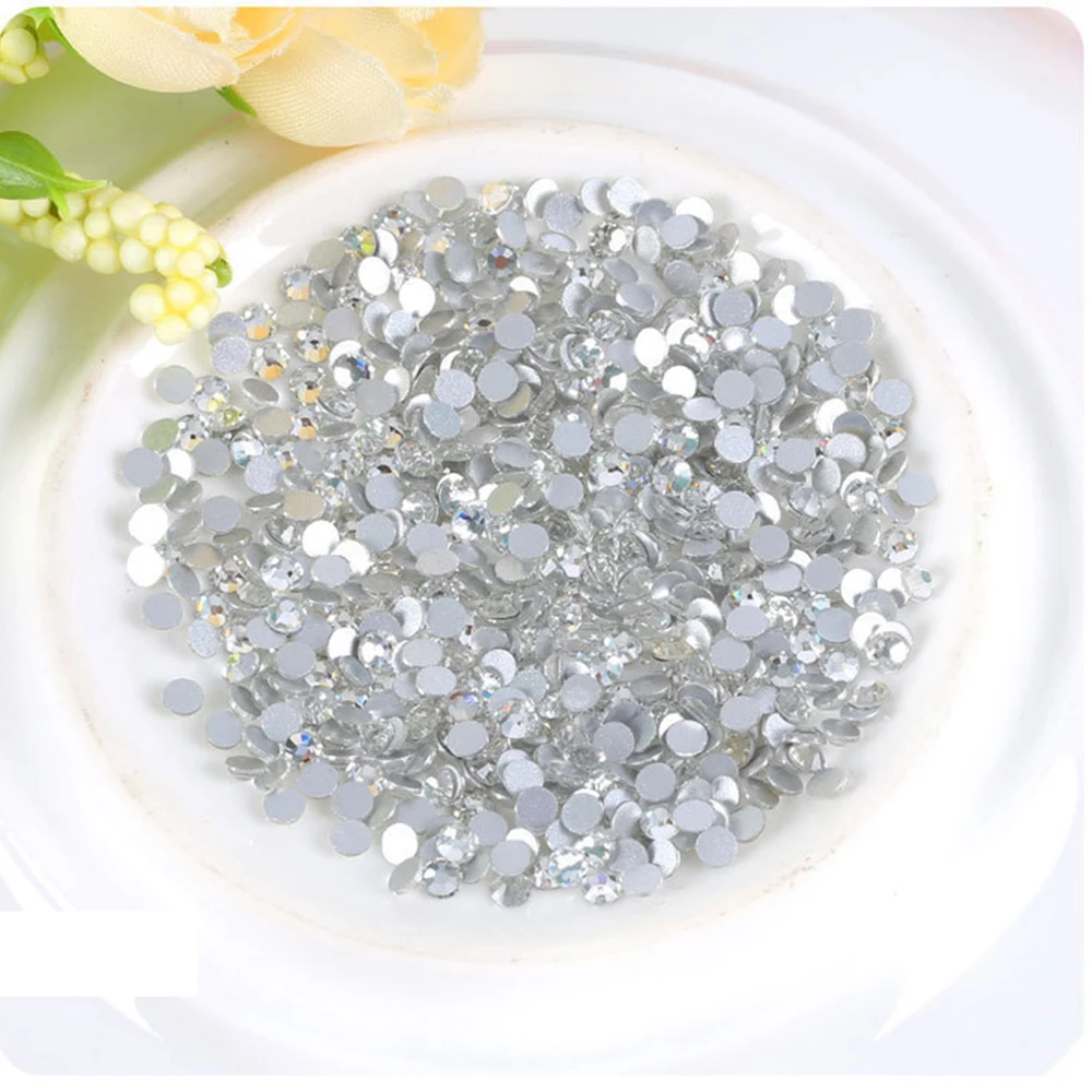 Супер Сделка блестящие стразы SS3 до SS30 без горячей фиксации стеклянные