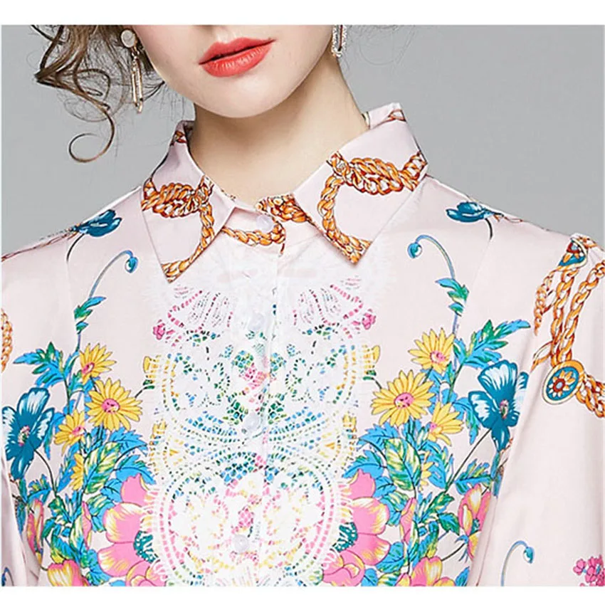 

Designer Runway Dress Maxi Fall Dress 2020 Women Long Sleeve Vintage Long Shirt Dresses HIgh Quality Fashion Robe Femme