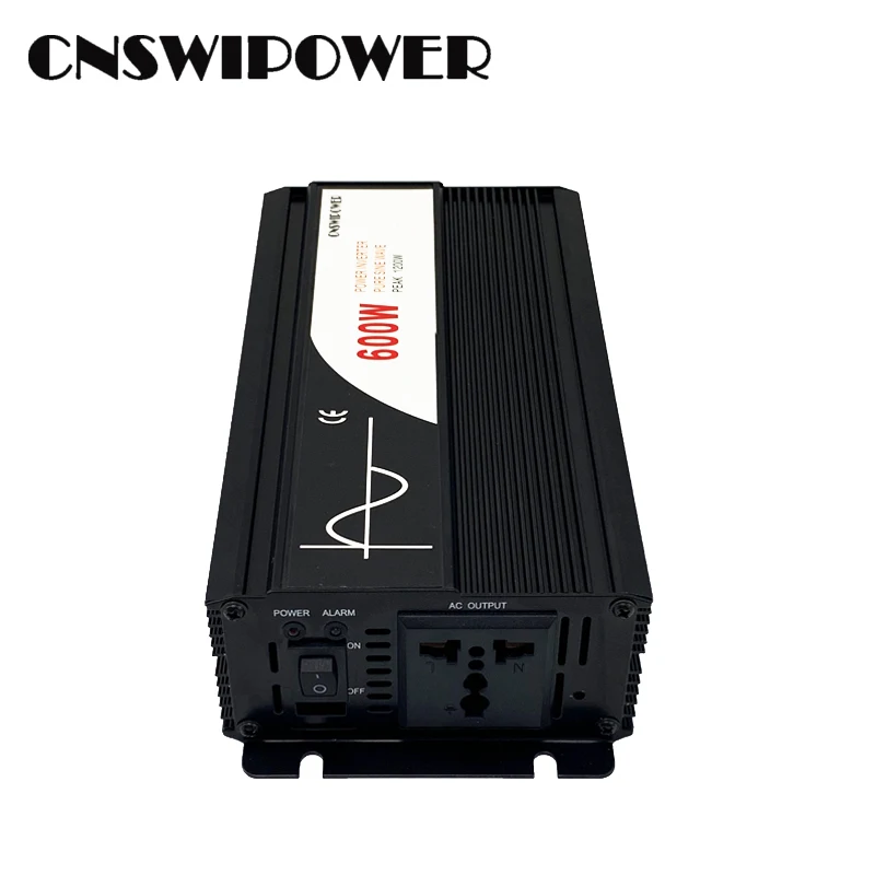 600 Вт Чистая синусоида солнечный инвертор переменного тока DC 12V 24V 48V к переменному току 110V 220V(Пиковый 1200 Вт