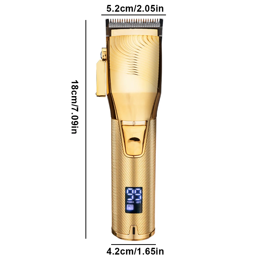 

Electric Hair Clipper Rechargeable Hair Clippers Electric Beard Shaver USB Rechargeable Waterproof Grooming Kit Men Golden