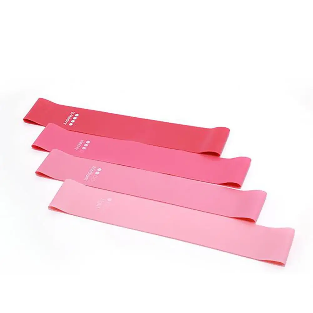 4 шт./компл. розовые Резиночки для занятий йогой Кроссфит резиновая веревка