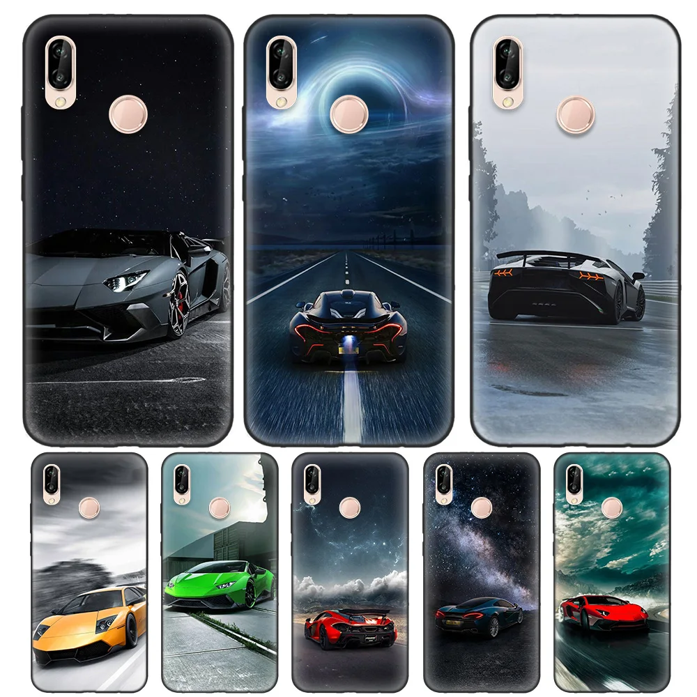 Черный мягкий силиконовый чехол для huawei P9 P10 P20 P30 mate 10 20 Lite Pro P Smart Z Plus Nova Shell Prime Hot Car Au