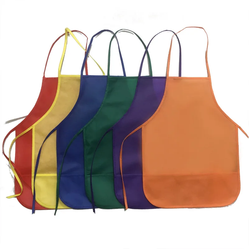 

2020 spring and autumn new high quality solid color apron Kitchen Apron