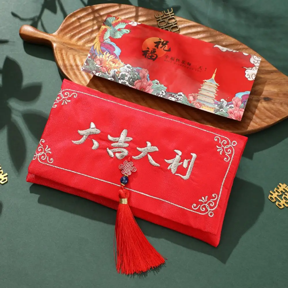 Bright-colored Useful Sincere Wishes Lucky Money Pocket Charming Envelope Eye-catching for Special Occasions | Дом и сад
